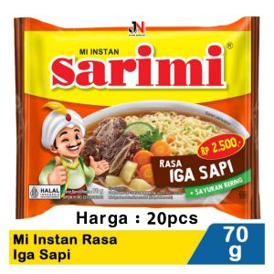 MIE SARIMI - Harga 20pcs/bungkus Sarimi Rasa Iga Sapi Sarimie IGA SAPI - MIe instan Murah Meriah Promo