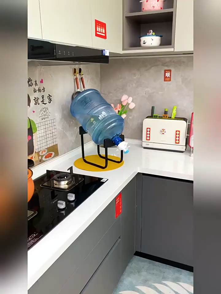 ขาตั้งถังน้ำ มุมสามเหลี่ยม สามารถพับเก็บได้ พกพาสะดวก ชุดขาตั้งถังน้ำพร้อมที่กดน้ำ ขาตั้งถังน้ำดื่มอุปกรณ์เปลี่ยนถังน้ำเ