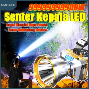Senter Kepala Led Super Terang Tahan Air Sensor Gerak Head Lamp