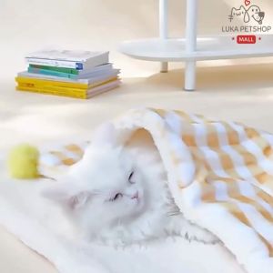 Luka😊พร้อมส่ง💯 ผ้าห่มสัตว์เลี้ยง หนา 2 ชั้น นุ่มสบาย น้องผ่อนคลาย ผ้าห่มรองนอน ผ้าห่อตัว ผ้ารองนอน สุนัข แมว ที่นอนสุนัข ที่นอนแมว ผ้าห่มสุนัข ผ้าห่มแมว