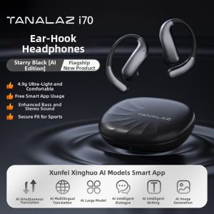 TANALAZ | Wireless Bluetooth AI Over-ear Conduction Sport Headphones