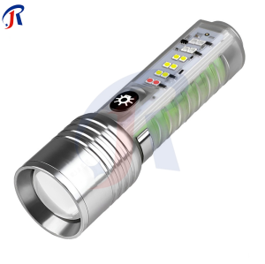 R.joy - Senter Cas Super Terang Multifungsi 8 Mode Warna IPX5 30W Waterproof Flashlight 520A