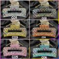 JEDAI TRANSPARAN JUMBO / JEPIT RAMBUT PELANGI / JEDAI BENING WARNA WARNI / JEDAI BUNGA / JEDAI ZIGZAG / RAINBOW HAIR CLAW / JPM8836. 