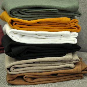 Retro Japanese Style Pure Cotton round Neck Loose Short Sleeve T-Shirt Simple Casual Top for Youth All Seasons Use