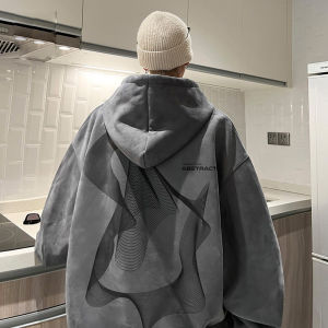 Áo Hoodie Liền Mũ Da Lộn Nặng G Áo Vibe Cổ Điển Kiểu Mỹ Xuân Thu Mẫu Nam Áo Khoác Thường Ngày Cảm Giác Thiết Kế