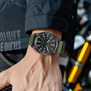 LIGE | LIGE Casual Luxury Watch Fashion Retro Nylon Strap Simple Outdoor Sports Waterproof Luminous Quartz Watches for Men Reloj Hombre