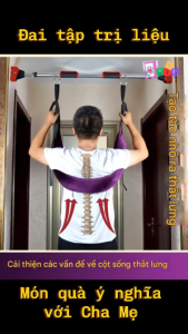 Đai hỗ trợ tập luyện Kéo Giãn Cột Sống Giảm Đau Lưng Thể Dục Tại Nhà Hỗ Trợ Cột Sống Thư Giãn Cơ cho người cao tuổi người văn phòng