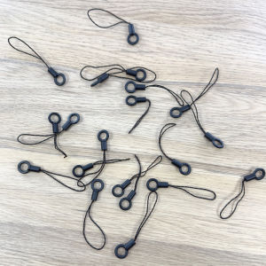 สายโซ่โทรศัพท์มือถือ DIY สีดำ หัวเชื่อมต่อ โซ่เล็ก สายรัดข้อมือ หัวเข็มขัด ป้องกันการตกหล่น สายโซ่เชื่อมต่อ