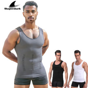 Mens Shapewear Slimming Body Corset Vest Shirt Compression Abdomen Tummy Belly Control Slim Waist Cincher Underwear Sports Vest