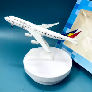 Máy Bay Boeing747 (biểu tượng “Nữ hoàng bầu trời”) hãng hàng không Philippines Airlines Kim Loại đúc nguyên tỉ lệ 1:400