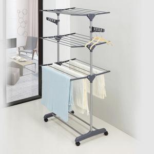 Simple Multi-layer Folding Floor Standing Clothes Drying Rack