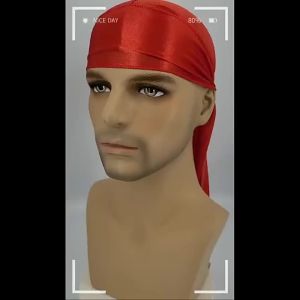 2-Pack Durag Pirate Hat - Soft Fragrance-Free 360 Waves Extra Long Tail for Maximum Comfort and Style