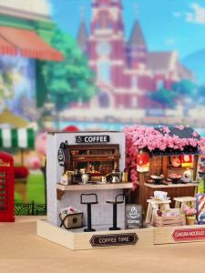 Mini Miniature Doll House DIY Small House Kit Making Room Toys Home Bedroom Decorations With Furniture Wooden Craft DollHouses
