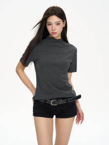 เสื้อยืดคอกลมแขนสั้นทรงสลิมฟิต MaxDstr สำหรับผู้ชายและผู้หญิง ผ้าฝ้ายผสมโพลีเอสเตอร์ ทรงหลวม แฟชั่นฤดูร้อน