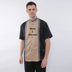 baju koko pria dewasa terbaru 2025 kemeja kurta lengan pendek remaja kasual modern busana lebaran