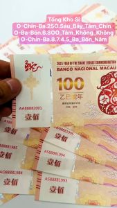 [GIÁ RẺ]  🌸SERI NĂM SINH🌸 Tờ Tiền Con Rắn Macao 100 Patacas Lưu Niệm Cho Tết 2025 Ất Tỵ