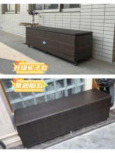 American Style Outdoor Wicker Storage Cabinet Shoe Bench Shoe Cabinet Mulitfunction Storage Box Simple Modern Design