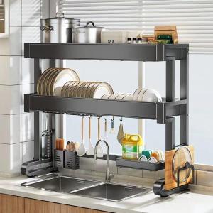Home Stainless Steel Kitchen Over Sink Rack Dish Organizer