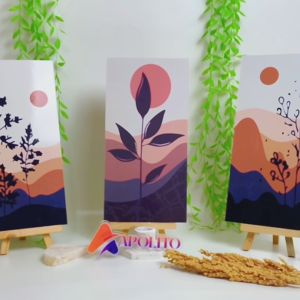 HIASAN DINDING ABSTRAK AESTETIK (15X30) KAMAR DEKORASI RUMAH WALL DECOR DEKORASI ABSTRACT ESTETIK