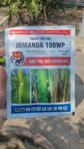 [TRUNG THIEN THINH] Thuốc trừ sâu INMANDA gói 100g (Imidacloprid 100g/kg) Diệt sạch chích hút bọ trĩ rầy nâu rầy xanh