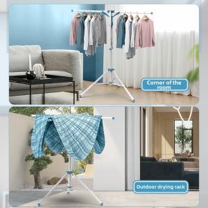 Foldable and Extendable Clothes Drying Rack