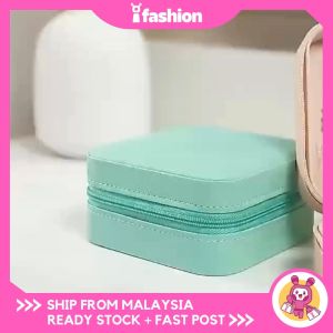iFASHION 2011 READY STOCK PU Portable Jewelry Storage Box Earrings Necklace Ring Organizer Case Kotak Perhiasan
