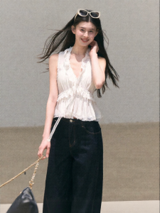 OAKMOO | Áo Thun Không T Tay Treo Cổ Lyocell Linen