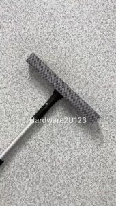 1pc Window Cleaner 2in1 Telescopic Window Glass Squeegee Cleaner Wiper Long Handle Sponge Brush