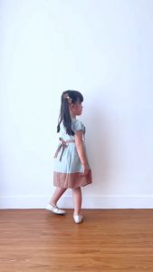 Baju Anak Perempuan Fashion GRATIS Tas Lucu Bunga usia 1-12 Tahun Bahan Kain 4124