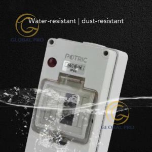 IP66 56CB4N 4 Way Switchboard Electrical MCB Waterproof Switch Cover 4 Pole Electrical Fuse Circuit Breaker Plug Cover