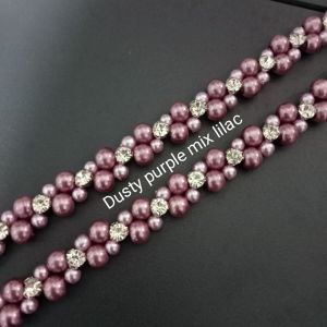 mutiara rangkai per 25 cm/mutiara rangkai costume
