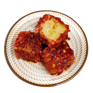 Handmade Spicy Hunan Baixi Tofu Paste: A Traditional Farmhouse Style No Oil Dry Fermented Super Rice Companion Protein Rich Snack