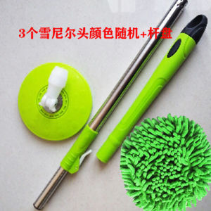 Chenille Dust Removal Mop Rod Rotate Replacement Head For Home Multi-Functional No Dead Angle Cleaning Gadget Ceiling Wall