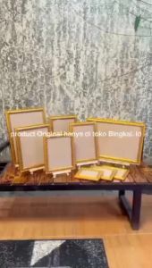 Bingkai Foto Frame Gold & Pigura Foto Aesthetic Berbagai Ukuran