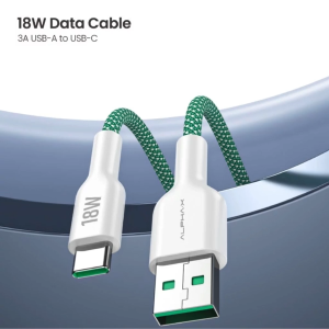 ALPHAX High-Speed USB-A to Type-C Cable 1.2m - 3A Fast Charging Data Sync Cord