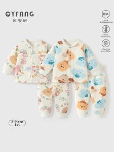 CAIYINGFANG | Warm Winter Childrens Separated Cartoony Underwear Set