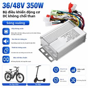 Bộ Điều Khiển Động Cơ DC Không Chổi Than 36V/48V 350W Dành Cho Xe Đạp Điện Và Xe Tay Ga - Công Tắc Ba Tốc Độ Điều Khiển Hành Trình Chống Trộm