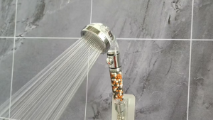 3 Functions High Pressure SPA Shower Head Water Saving Handheld Rainfall Bathroom Accessories Anion Filter Shower