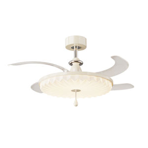 DGY | Vintage Style Silent Fan Light Cream