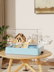 Luxury Acrylic Hamster Cage Transparent Pet Breeding Box Large Space Golden Retriever Hamster Special Use Animal Shelter