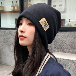 Fashion Letter Knitted Woolen Hat For Women Baggy Slouchy Beanie Autumn Winter Keep Warm Skullies Cap Korean Girl Hip Hop Bonnet