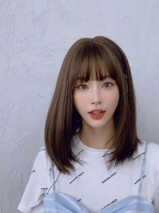 Tóc nguyên đầu lửng ngang vai 519 💖FREESHIP💖 tóc bộ nguyên đầu tóc giả nữ nguyên đầu Sỉ 120k tặng lưới chụp