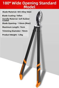 MONLEYTA | Precision Heavy-duty Pruning Shears for Thick Branches