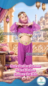 United Nation Arab Arabian Costume Terno for Kids National Attire for UN Events for Kids