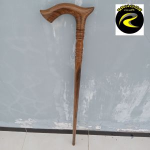 tongkat jalan kayu kelor jawa motif cula premium profil S14
