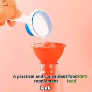 8.5cm Silicone Wide-Mouth Funnel/Large Diameter Funnel for Pour Oil Milk Powder Beans Dispenser/Kitchen Funnel Tool