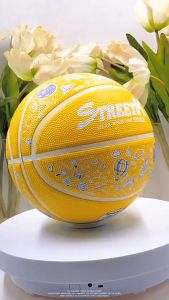 Basketball No.7 Rubber Basketball Indoor and Outdoor Training Competition for Primary and Secondary Schools Blue Ball Anti slip Basketball,Basketball No.7 Durable Basketball Designed for Adult Sports Training Ball PU Moisture Absorbent No.7 Jordan