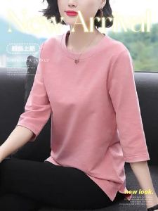 QIAOXIZI | Summer Loose-Fitting T-Shirt for Women with 7/8 Sleeves