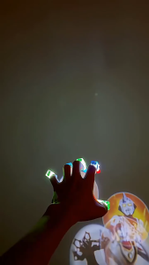 Finger Laser Projection Beam Toys Party Favors Glow Finger Rings Rave Laser Lamp Lootbag Filler