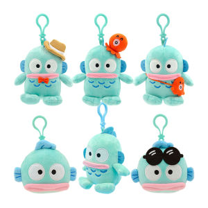 Genuine Sanrio Hangyodon Small Pendant Plush Toy Anime Cartoon Sayuri Super Soft Model Doll Stuffed PP Cotton Kids Birthday Gift